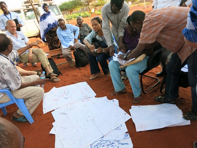 The Polio Outbreak Assessment Team at work in Somali Region, November 2014.