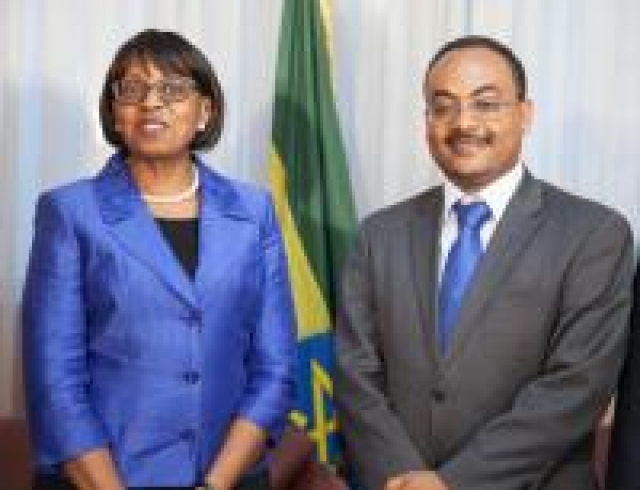 Regional Director for Africa met with the Minister of Health of Ethiopia during her visit to Addis Ababa