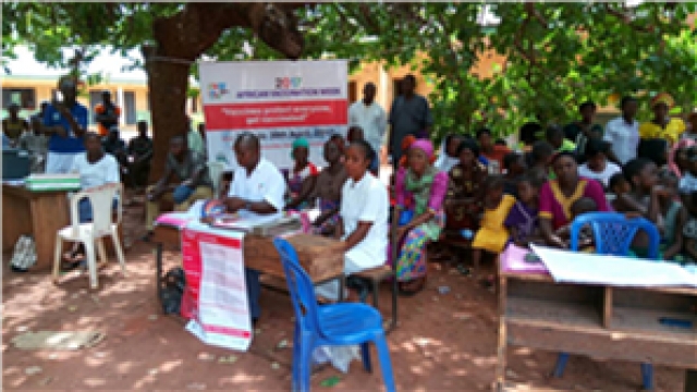 Health workers at the 2017 AVW flag off ceremony held in Kogi state