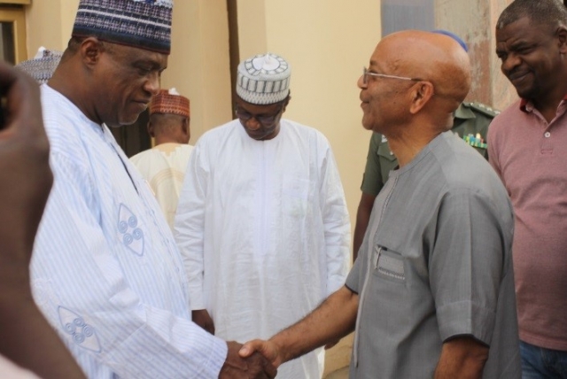 Governor of Yobe welcoming WR to Yobe Government House in Damaturu