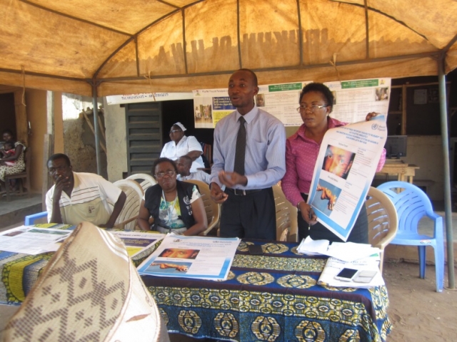 Dr Hakeem Yusuf sensitizing local leaders on AFP