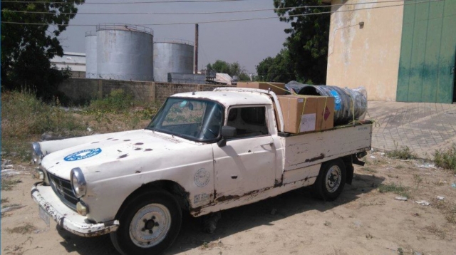 Emergency medical supplies that WHO donated to Medecins du Monde (MDM) at the State Ministry of Health warehouse