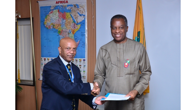 The WR presenting Letters of Credence to Nigerias Minister of Foreign Affairs