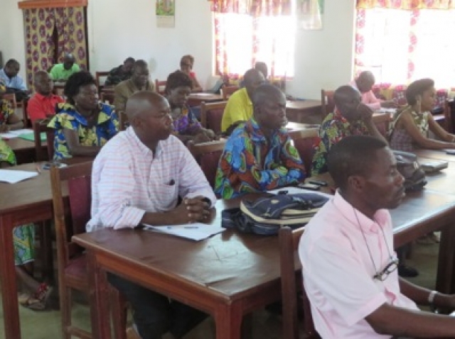 Une vue des participants a l'atelier