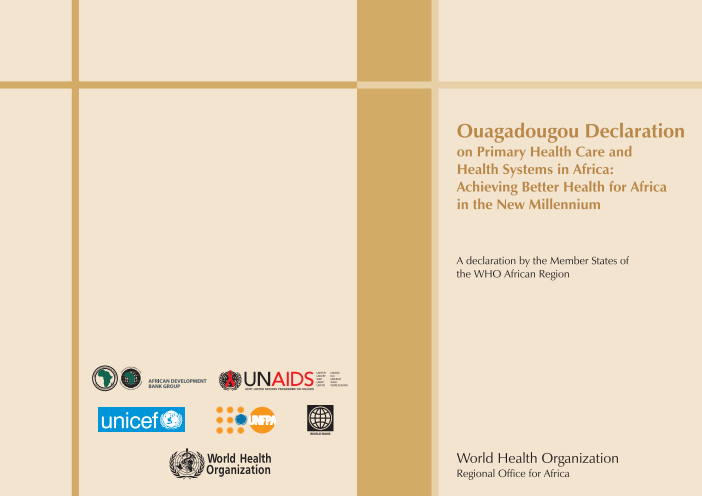 Ouagadougou Declaration on Primary Health Care and Health Systems in Africa