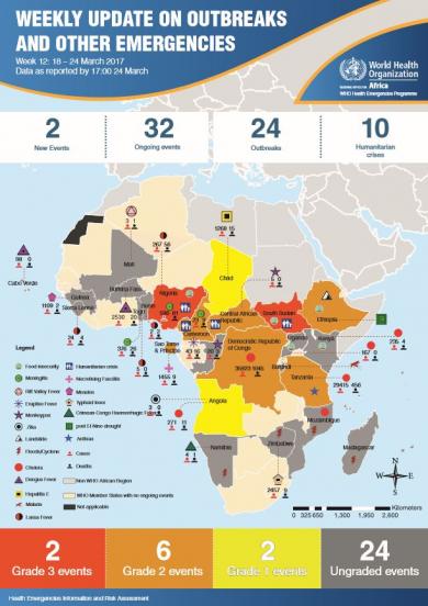 Outbreaks and Emergencies Bulletin, Week 12: 18 - 24 March 2017