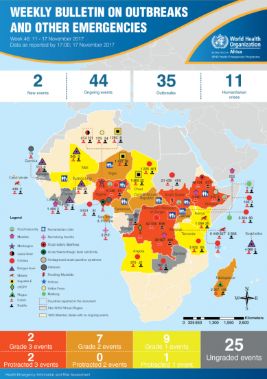 Outbreaks and Emergencies Bulletin, Week 46: 11 - 17 November 2017