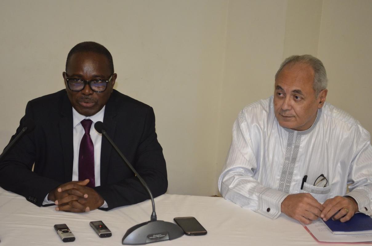 Dr Lucien TOKO (DC/MS) et Dr J-P BAPTISTE (Rep. OMS Bénin)