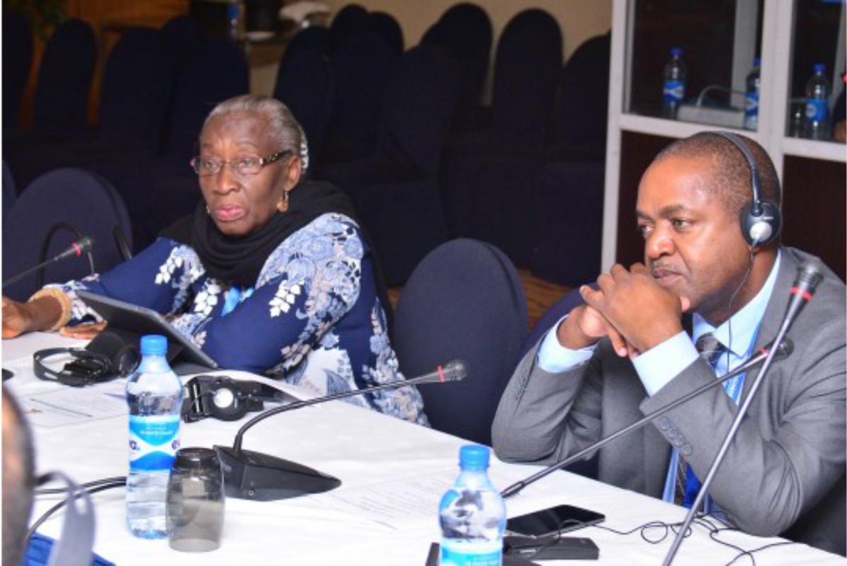 (L-R) Professor Rose Leke (Chair of ARCC), Dr. Pascal Mkanda