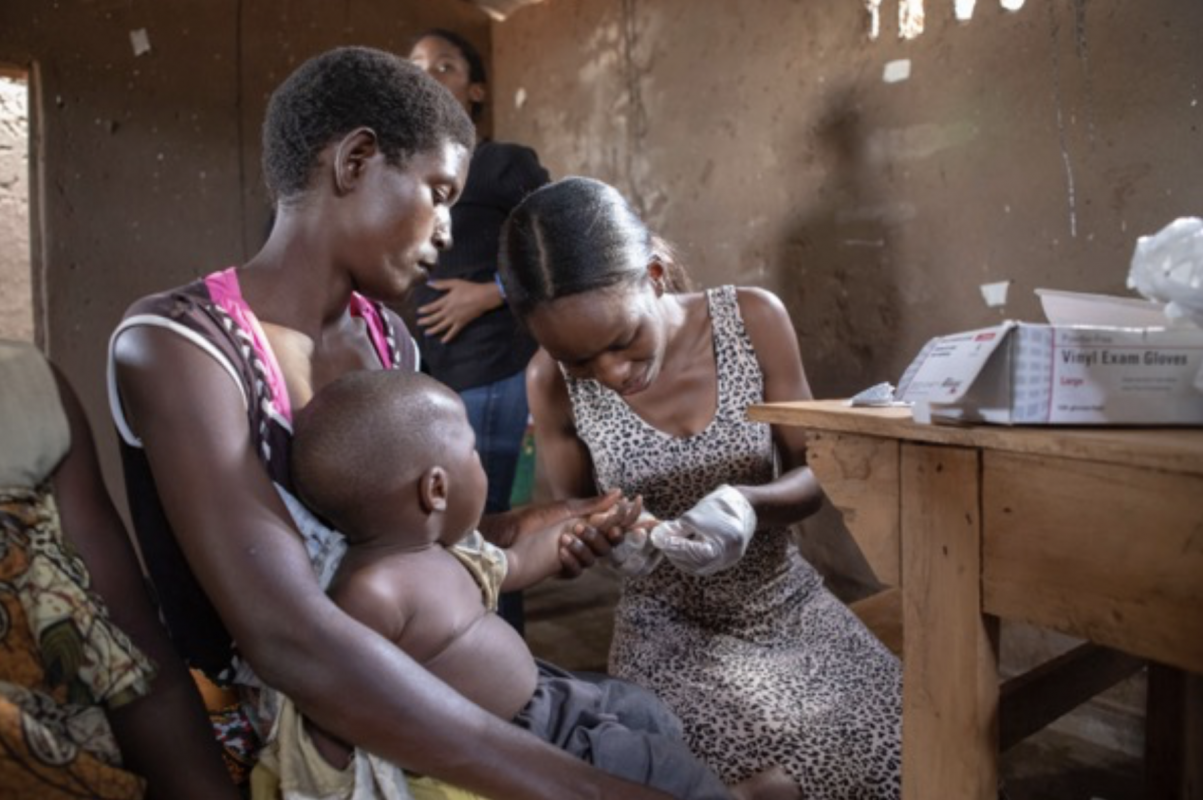 Rapid diagnostic testing is used to test for malaria.