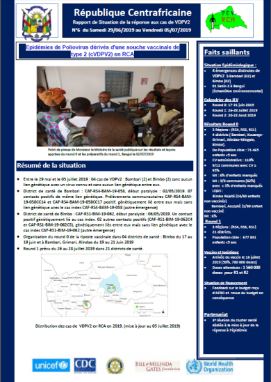 CAR_Sitrep Réponse émergence VDPV 05072019 FR_VF