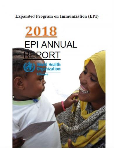 2018 EPI Annual Report for WHO Ethiopia