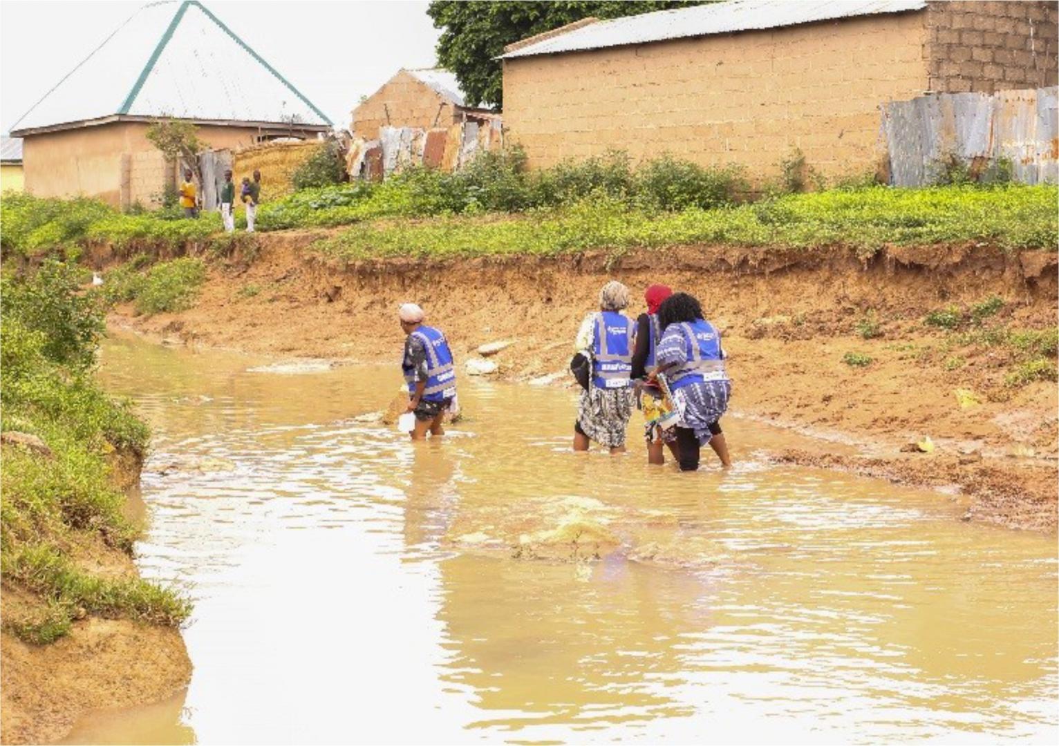 One of the flood-affected areas in northern Nigeria