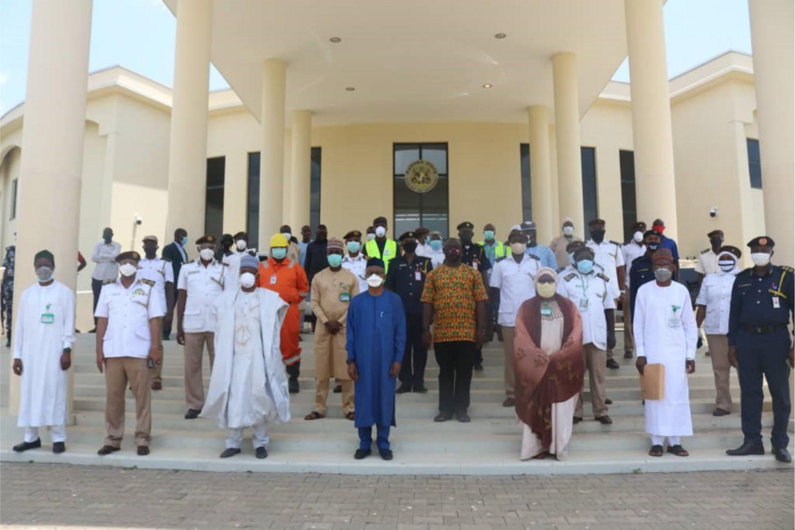 Dignitaries at the FMENV flag off of disinfection to kick-start activities for 2020 World Environment Day