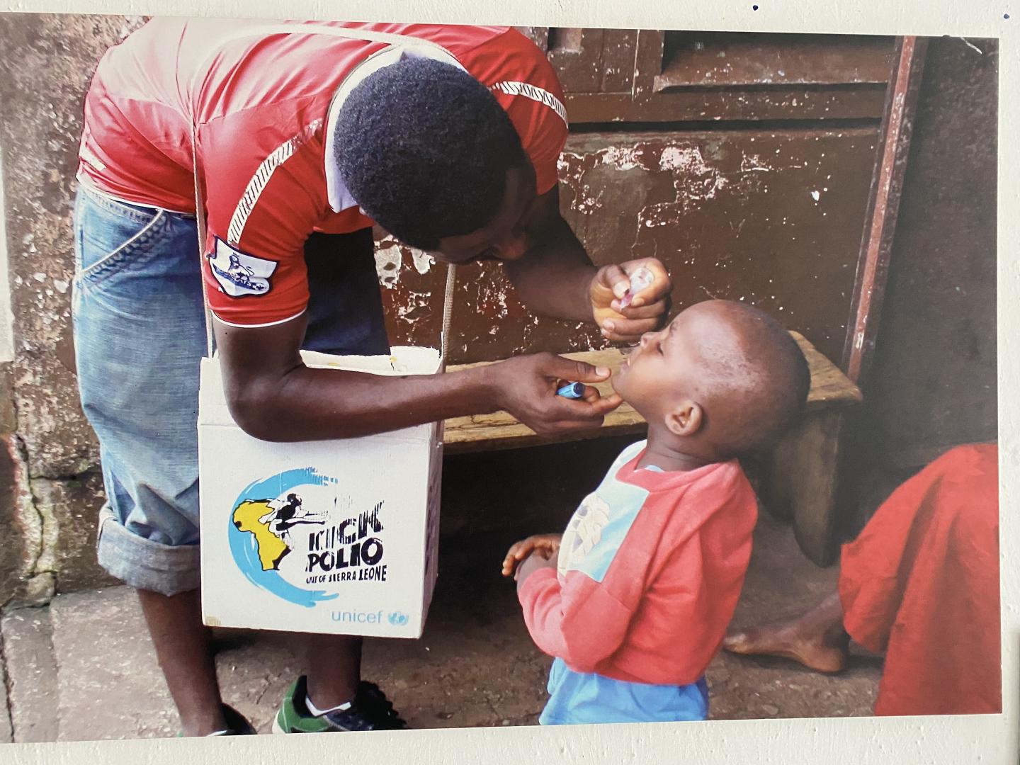 Polio vaccination campaigns was one of the strategies used to end the disease in Sierra Leone