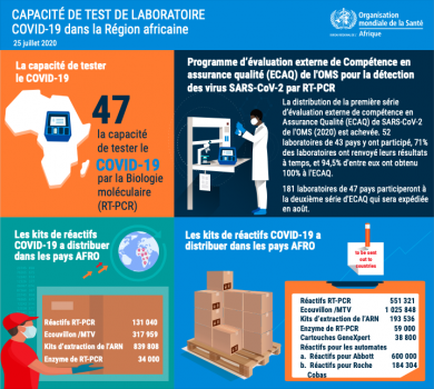 Capacité de test de laboratoire COVID-19 dans la Région africaine