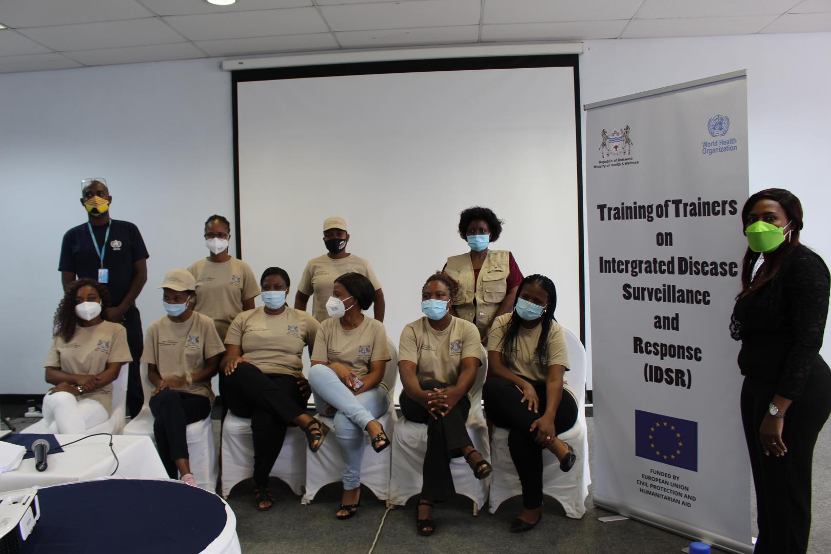  Some of the participants at the IDSR Training