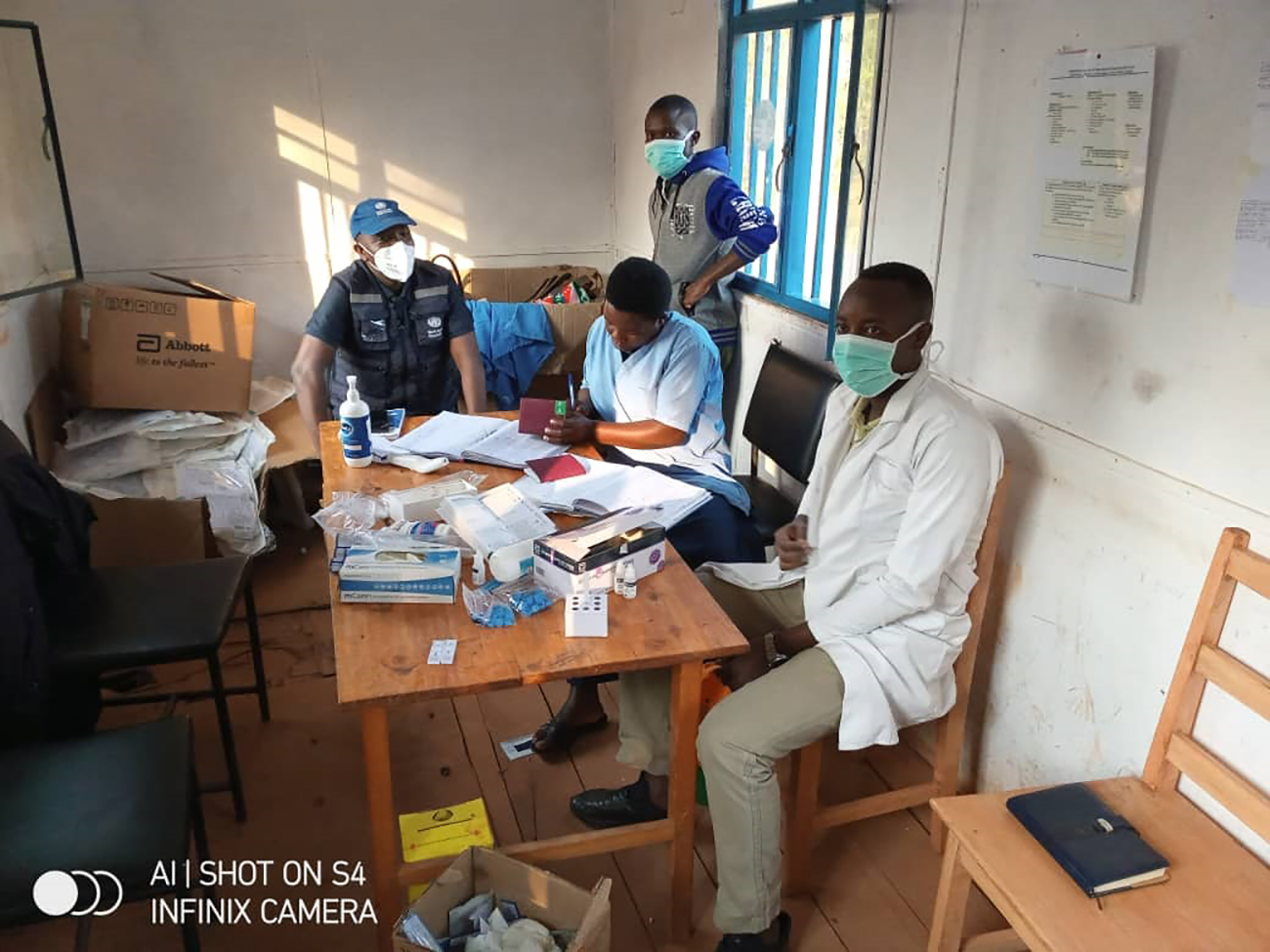 Visite de supervision au site de dépistage du post frontière de Mugina, commune Mabanda , district sanitaire de Nyanza-Lac.