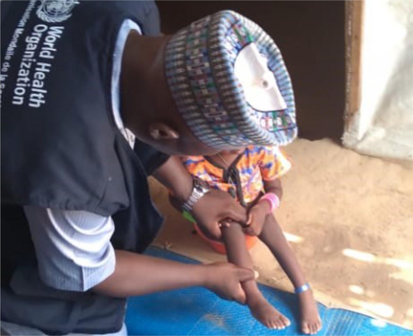 WHO personnel verifying AFP case reported by Konduga LGA IDP Camp.jpg