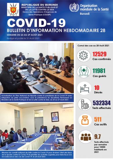 Bulletins d'information hebdomadaire sur la COVID-19