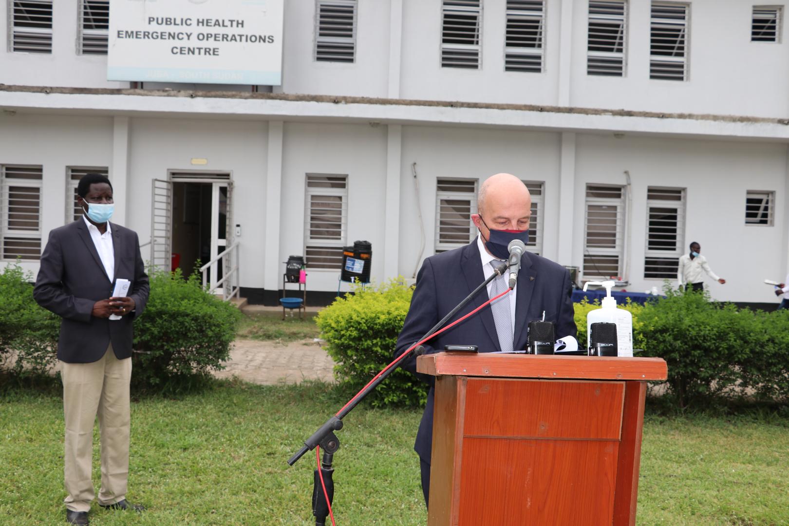 The strengthening of the health laboratory in Wau is part of a much wider commitment of the European Union to assist the population in the entire South Sudan, said Wim Vandenbroucke, Head of Cooperation, EU Delegation to the Republic of South Sudan