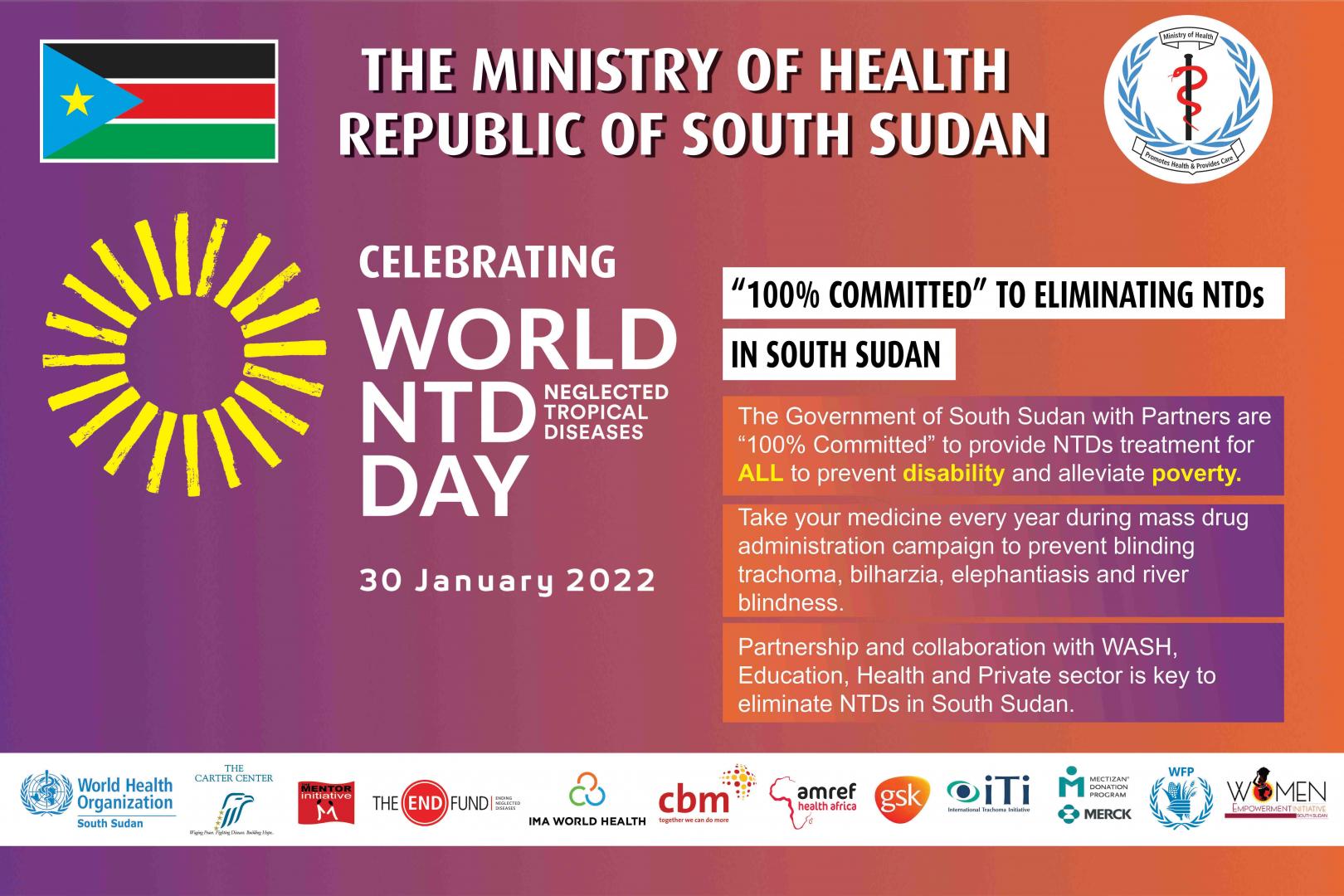 South Sudan joined the rest of the world to commemorate the first World Neglected Tropical Diseases (NTDs) Day