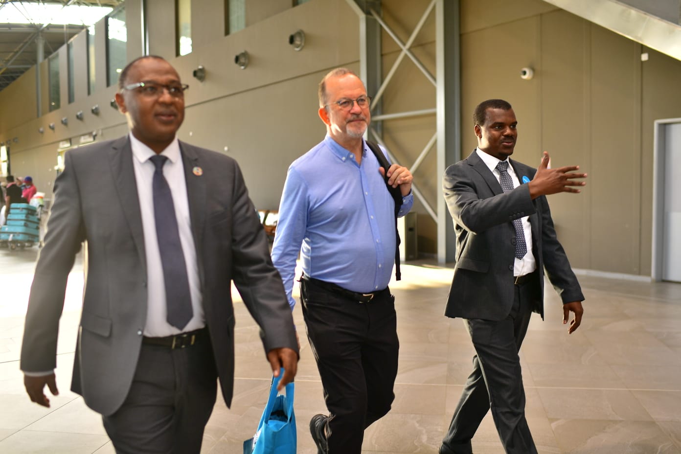 Arrivée de Ted Chaiban à l'aéroport d'Ivato