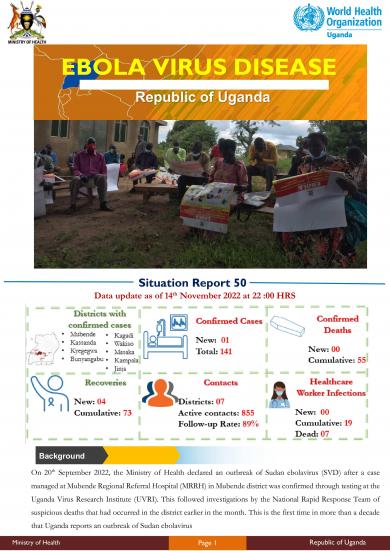 Ebola Virus Disease in Uganda SitRep - 50