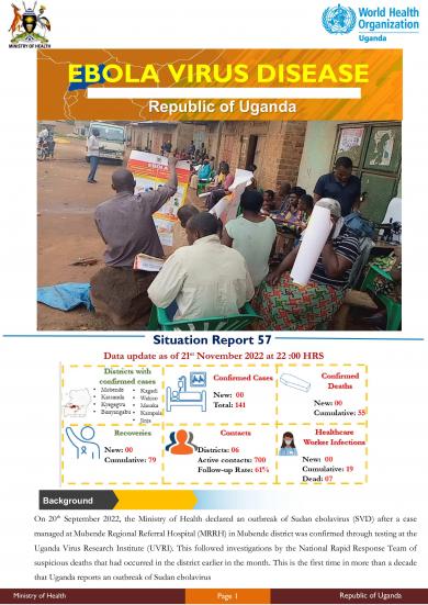 Ebola Virus Disease in Uganda SitRep - 57