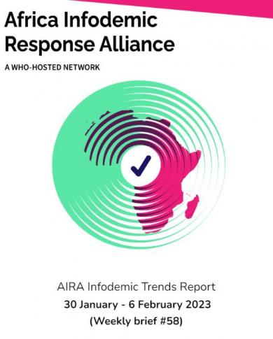 AIRA Infodemic Trends Report - January 30 (Weekly Brief #58 of 2023)