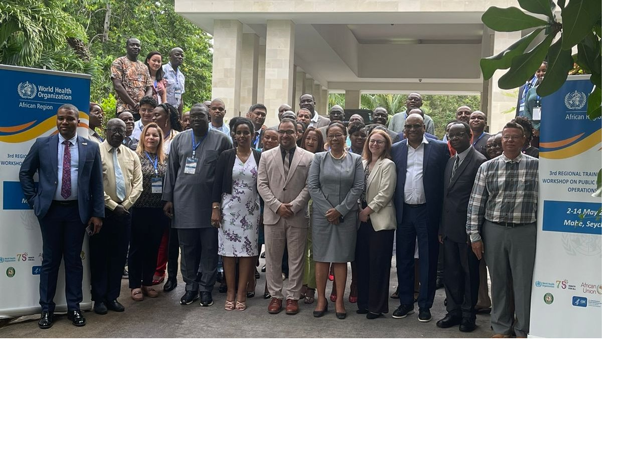 The Seychelles Ministry of health hosts the third regional training of trainers workshop on public health emergency operations centres (pheocs)