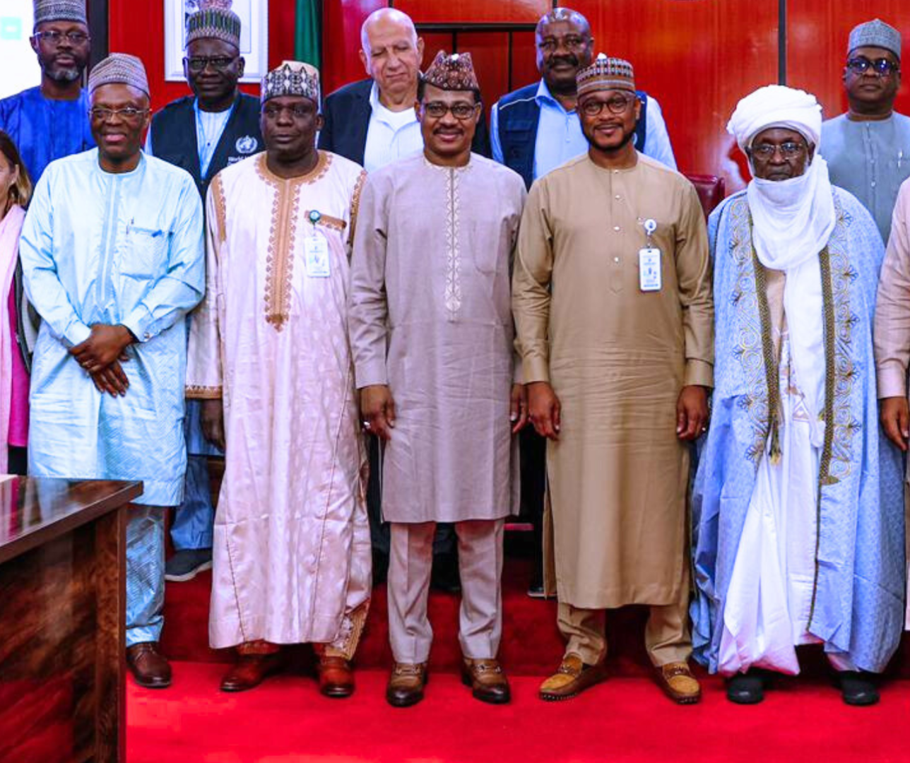 The WHO country Representative and ED, NPHCDA led a delegate on  advocacy visit to Zamfara State governor, Dauda Lawal.