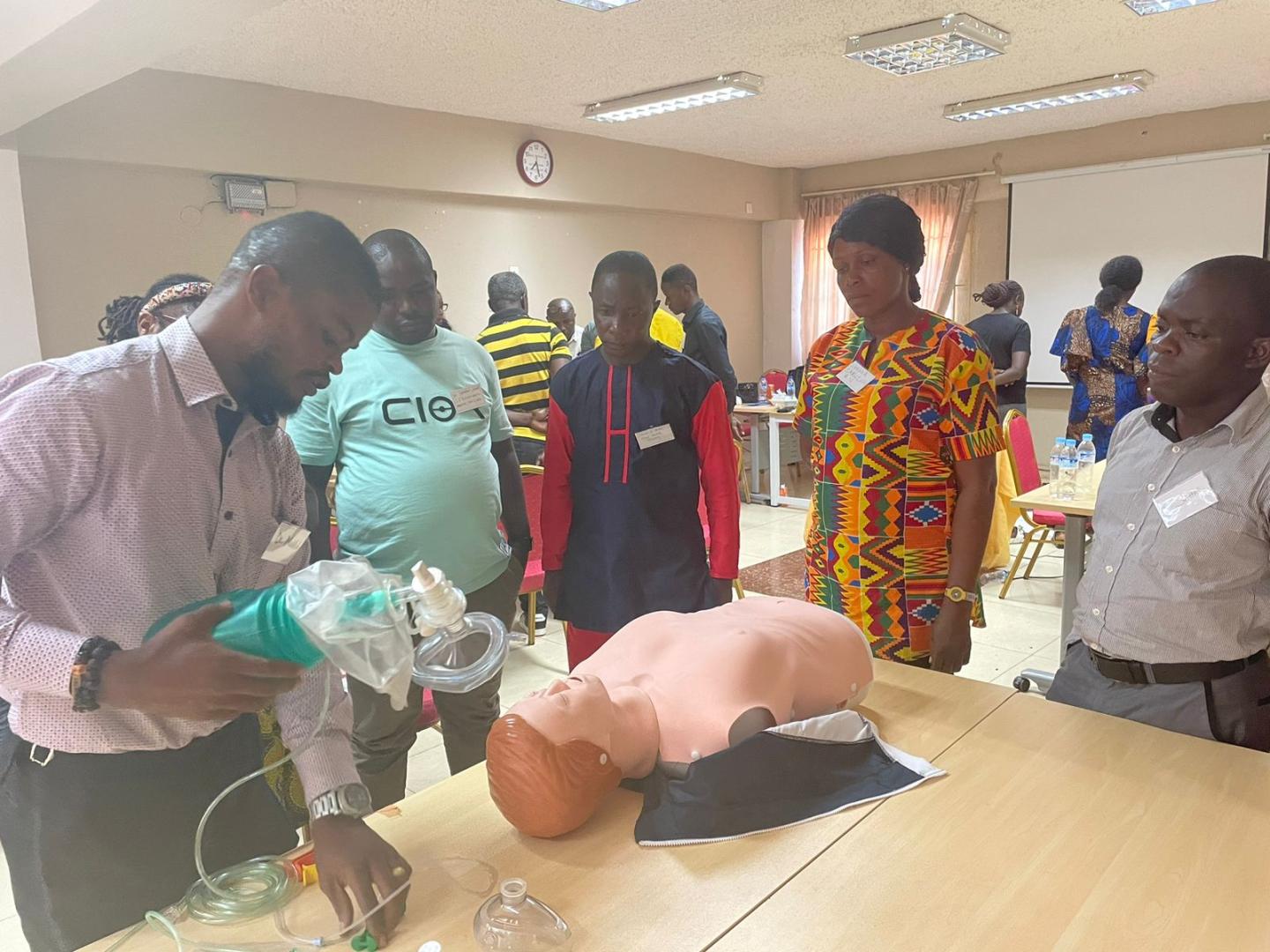 Practical sessions of the Emergency care tool kit training 