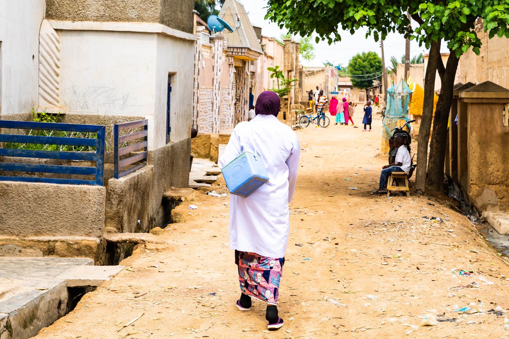 Aishatu Umar, A vaccinator in Ungogo LGA Kano State 