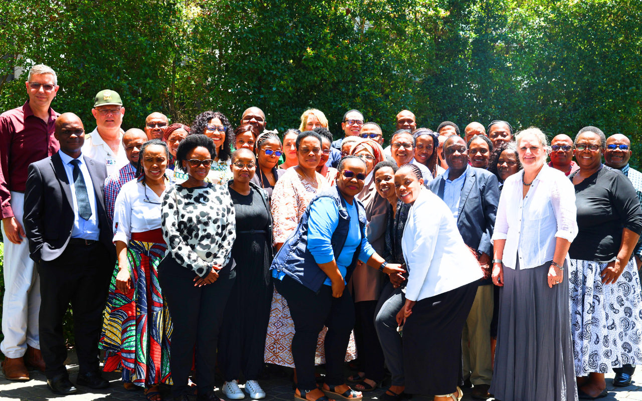 A group photo of participants at the National International Health Regulations (IHR) Committee to review progress toward IHR (2005) implementation, The Capital Menlyn Maine 20-22 November 2023