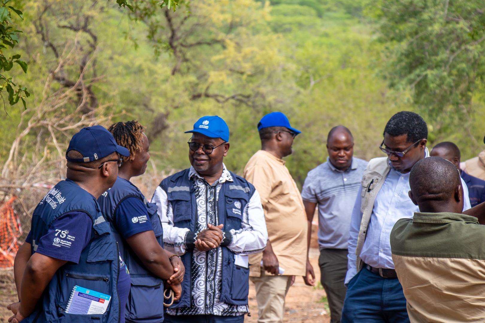 he Minister of Health and Child Care, the Honorable Dr Douglas Mombeshora,  UNICEF Country Representative Dr Tajudeen Oyewale and WHO Representative to Zimbabwe Professor Jean-Marie Dangou.