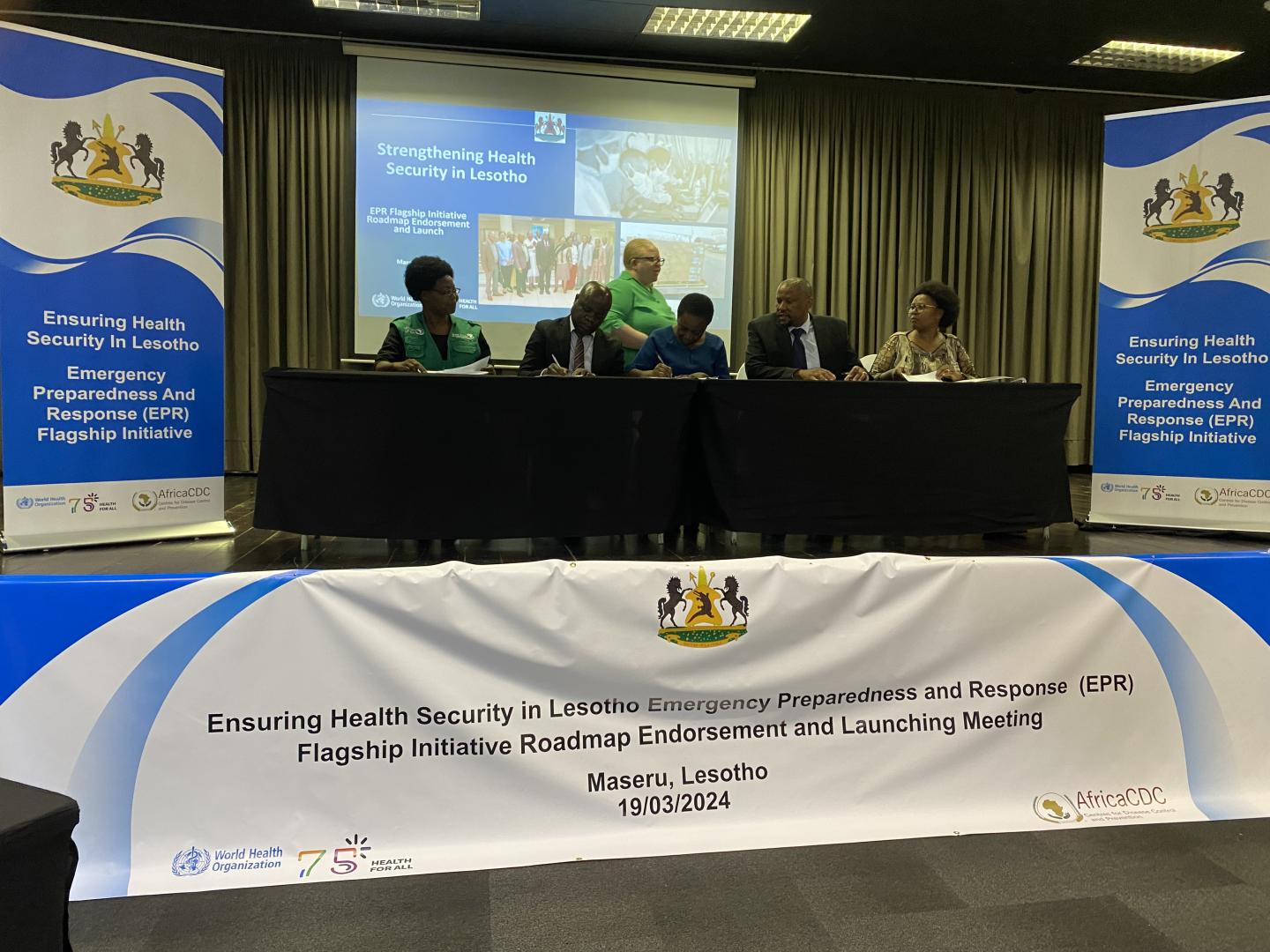 Signing of the EPR Flagship Initiative Roadmap by the Government of Lesotho