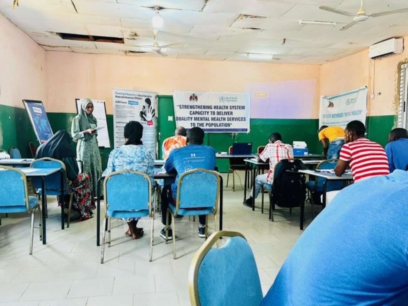 Cross section of participants during the training