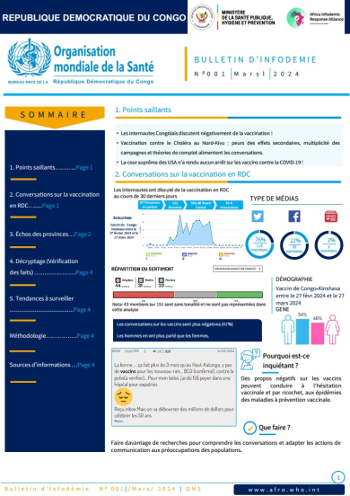 Bulletin Infodemie N°1_March, 2024 