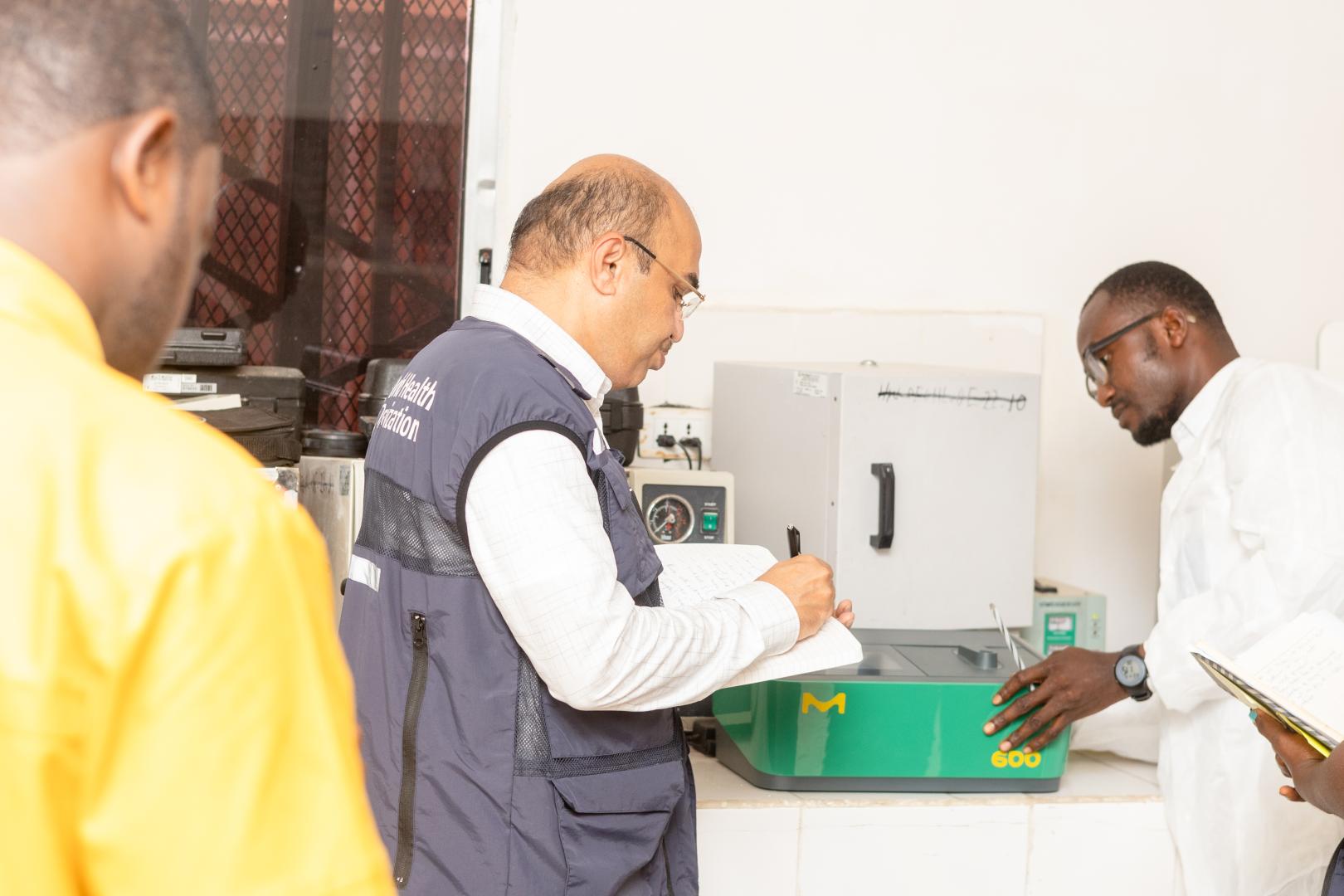 HERA mission team Lead assessing the National Reference Laboratory