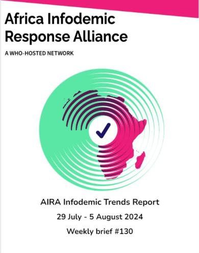 AIRA Infodemic Trends Report 29 July - 5 August 2024