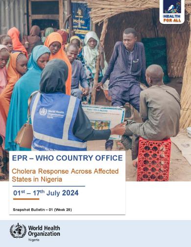 WHO Nigeria  Cholera Snapshot Bulletin (Week 28)