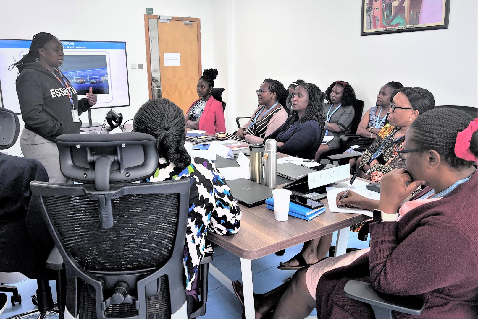 Female staff security training