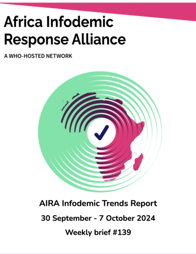 AIRA Infodemic Trends Report 30 September- 7 October 2024