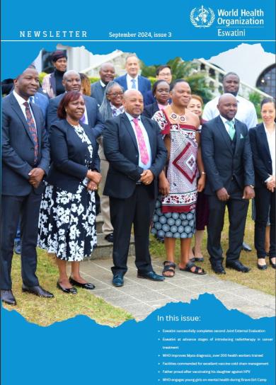 WR Dr Susan Tembo and health stakeholders posing for a picture