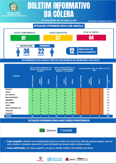 Boletim de Cólera 2024 Nº 1