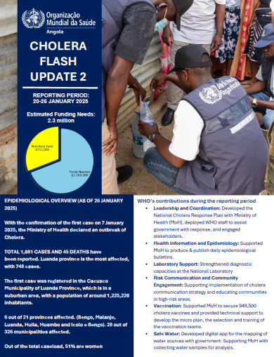 WHO Angola Cholera Flash Update 2