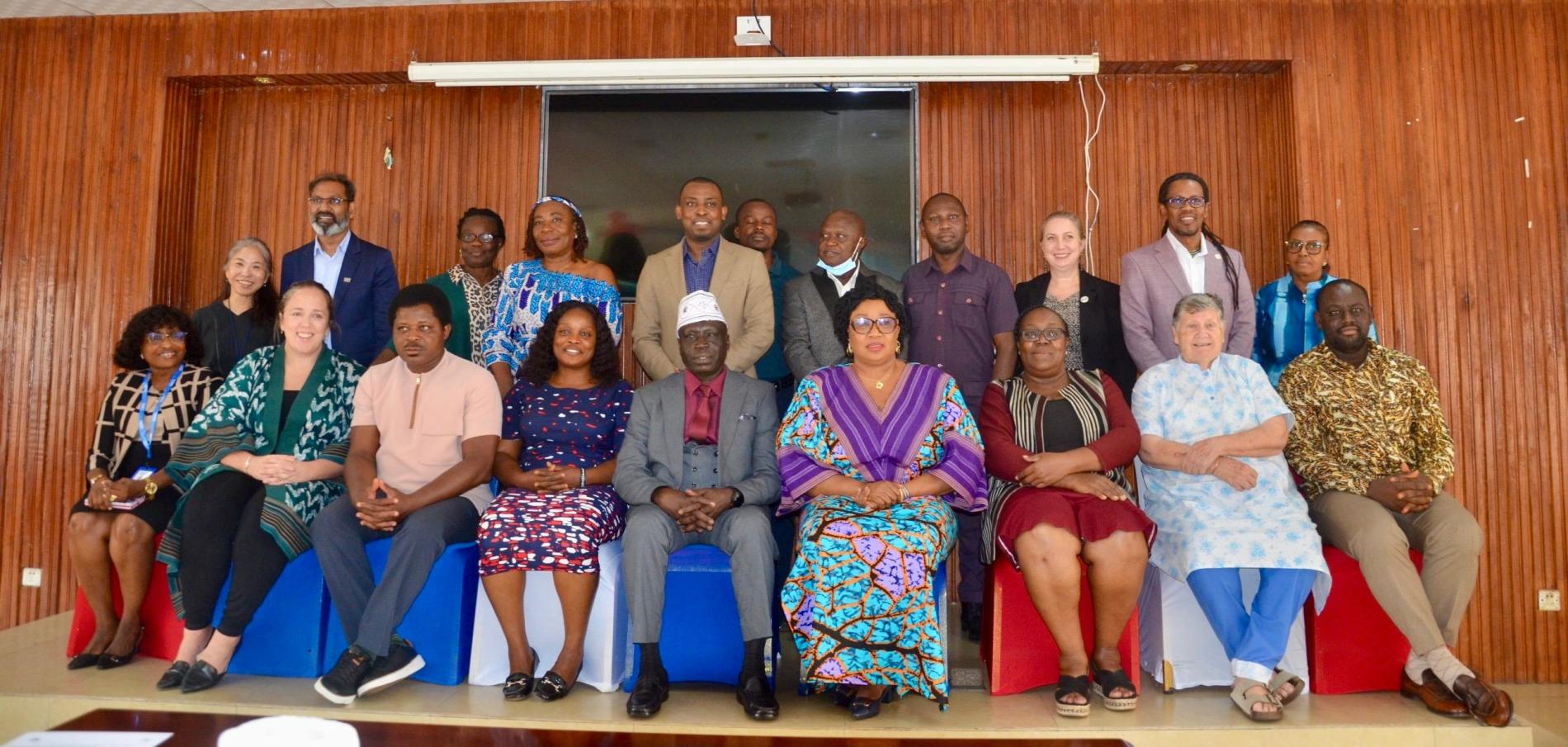 Group Photo of MOH, WHO and partners at the farewell ceremony