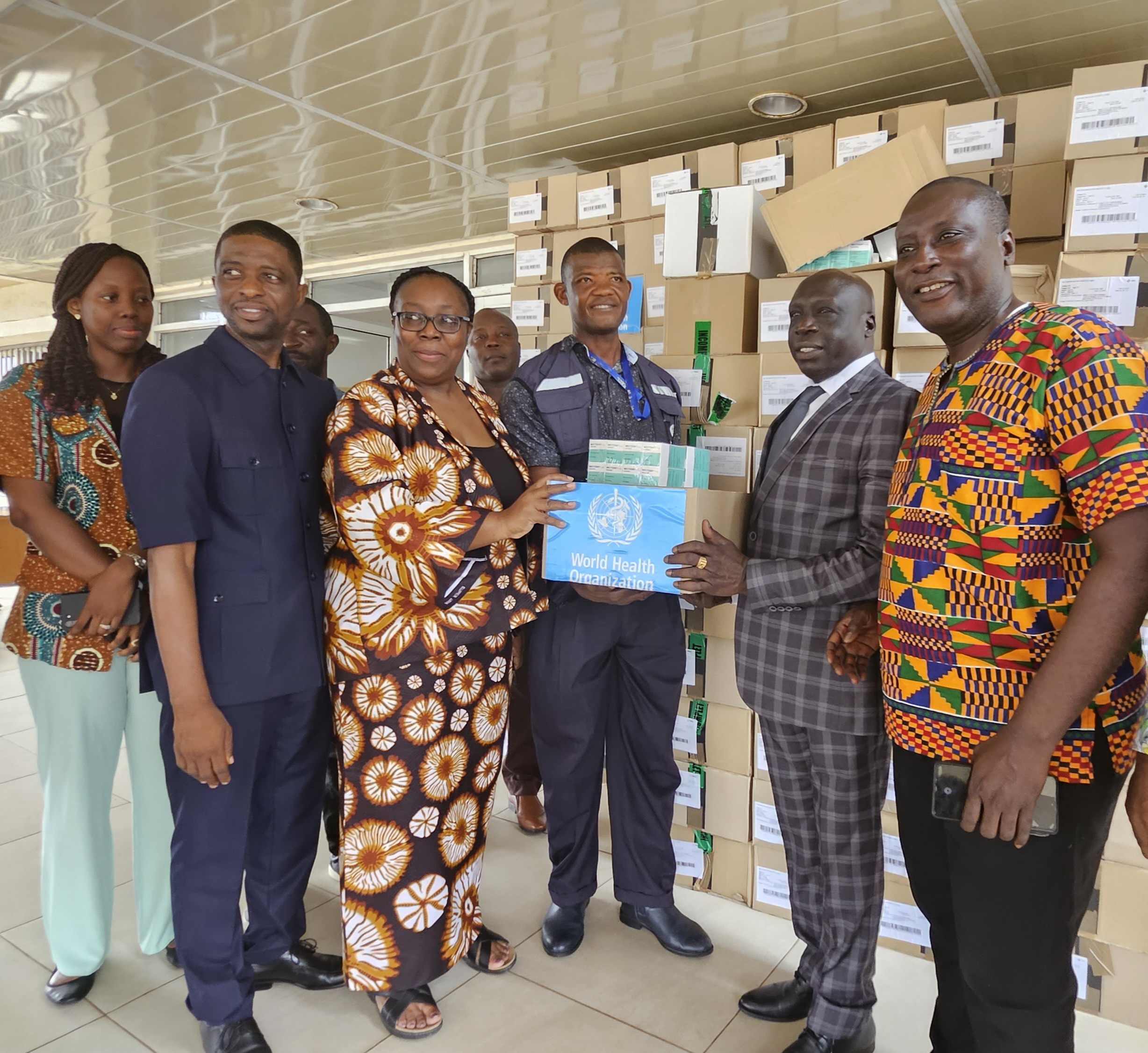 WHO donates medical supplies and medicines for the prevention and treatment of neglected tropical diseases (NTDs) and noncommunicable diseases (NCDs)