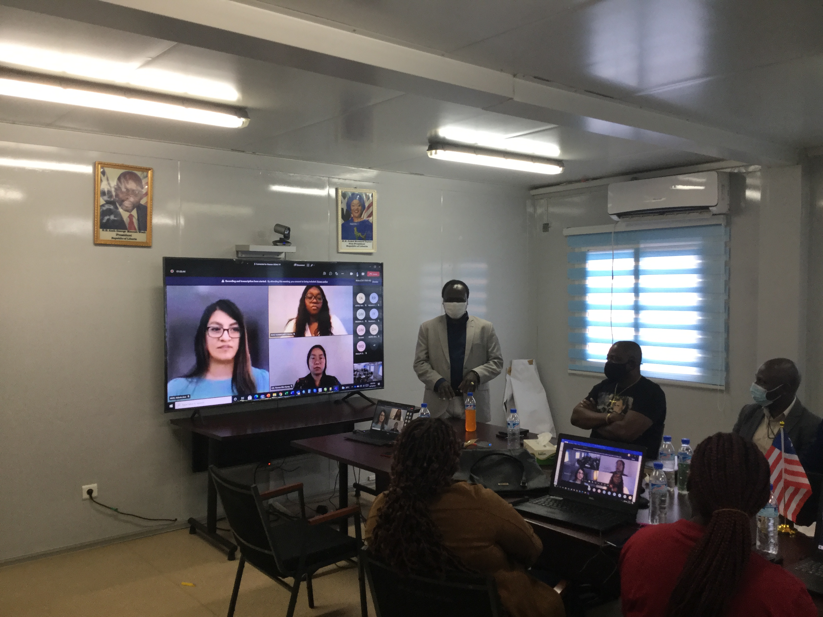 Dr. Zabulon Yoti WR a.i. making remarks during the EIOS training in Monrovia